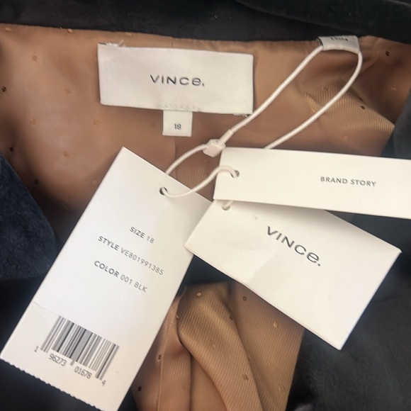 Vince Black Velvet Double Breasted Classic Blazer - Picture 11 of 11